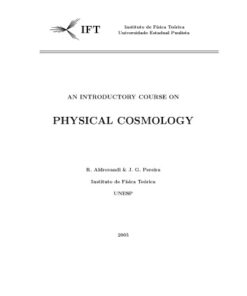 {pdf} An introductory course on physical cosmology R. Aldrovandi, J. G. Pereira