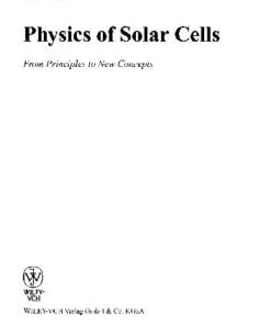 [PDF] Wurfel P Physics of solar cells Peter W?rfel
