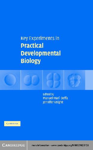 {PDF} Key Experiments In Practical Developmental Biology