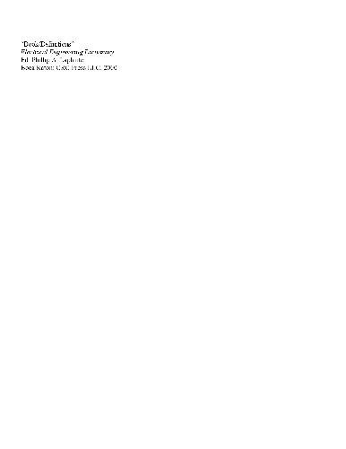[PDF] Electrical engineering dictionary A-K Laplante P.A. (ed.)