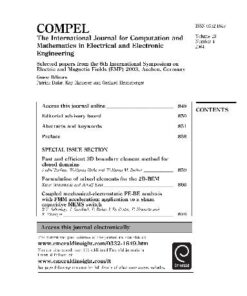 [PDF] [Journal] The International Journal for Computation and Mathematics in Electrical and Electronic Engineering. Volume 23. Number 24