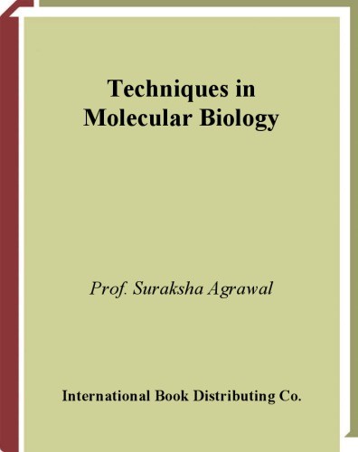 {pdf} Techniques in Molecular Biology Suraksha Agrawal