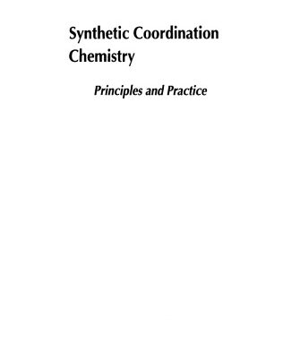 [PDF] Synthetic Coordination Chemistry J A Davies , C M Hockensmith ,V Yu Kukushkin , Y N Kukushkin