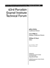{PDF} 63rd Porcelain Enamel Institute Technical Forum William D. Faust