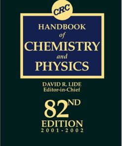 [PDF] CRC Handbook of Chemistry and Physics, 82nd Edition David R. Lide