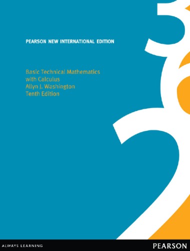 {PDF} Basic Technical Mathematics with Calculus: Pearson New International Edition Washington, Allyn J