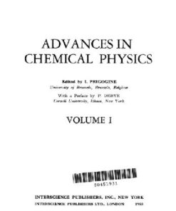 [PDF] Advances in Chemical Physics, Vol.1 (Interscience 1958) I., Editor Prigogine