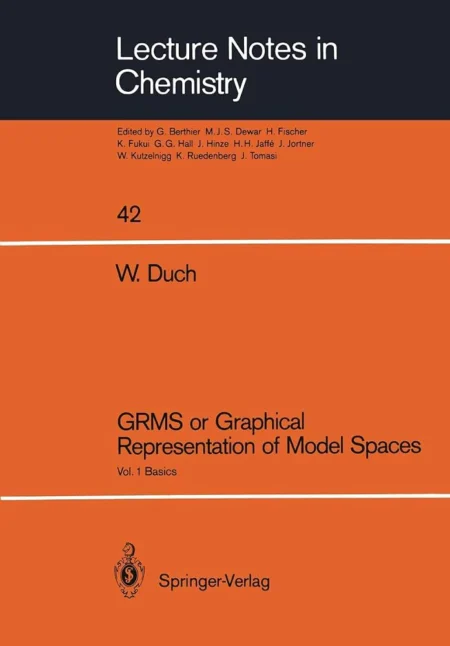 Graphical Representation of Model Spaces Vol. 1 Basics by W. Duch - Springer PDF ebook cover