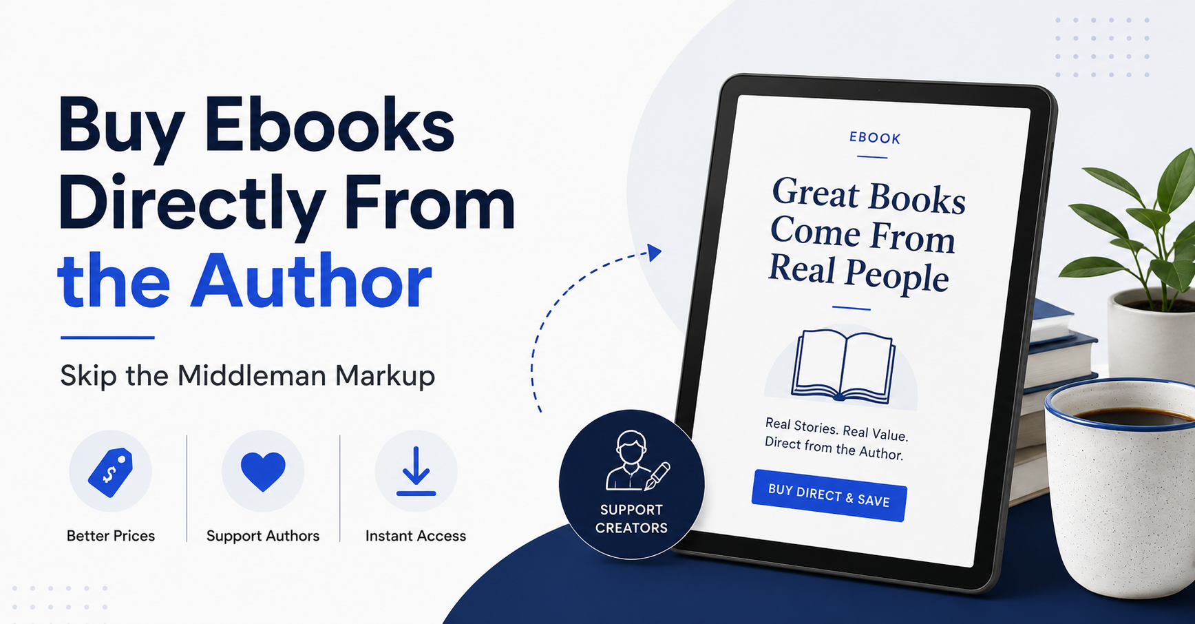 comparison chart showing cost to buy ebooks directly from the author vs retail platforms