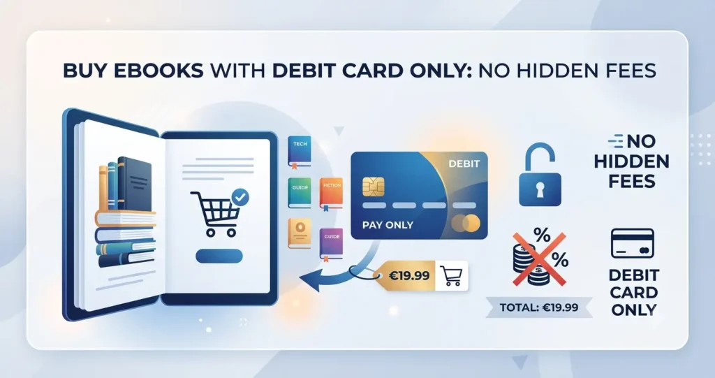 buy ebooks with debit card no hidden fees PDF store